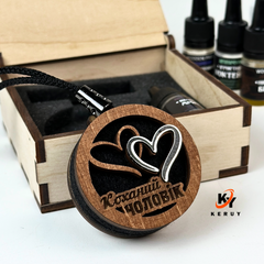 Gift set of car perfume with individual inscription