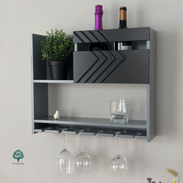 Designer shelf for home bar Glory