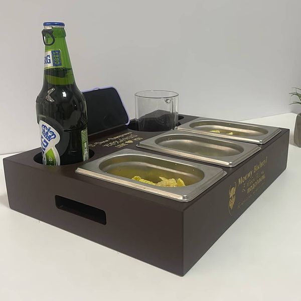 Beer box in brown color