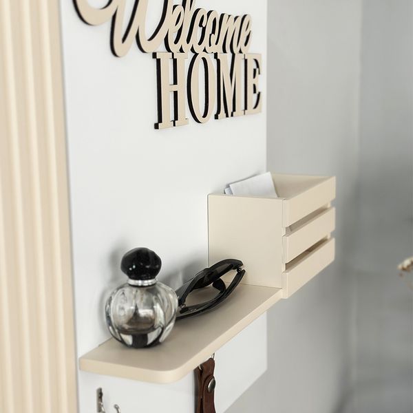 Designer key holder for the panel and intercom "Welcome Home"