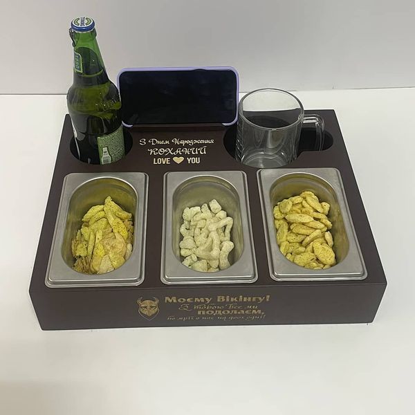 Beer box in brown color