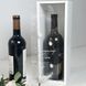 Wine box with transparent wall