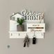 Wooden key holder "Welcome Home"