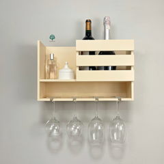 Wooden shelf for glasses Lounge