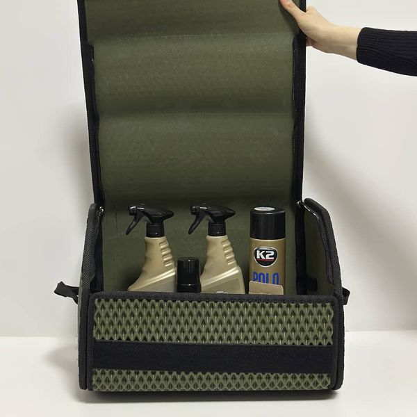 Car organizer with a set of car chemicals "Start" 1