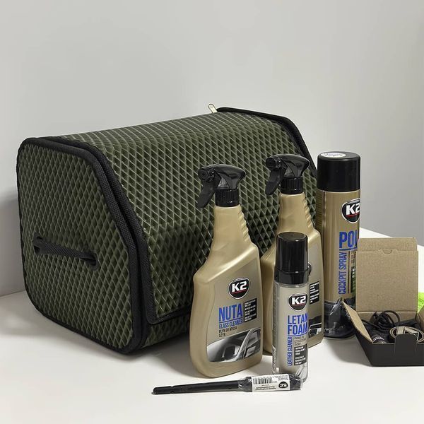 Car organizer with a set of car chemicals "Start" 1