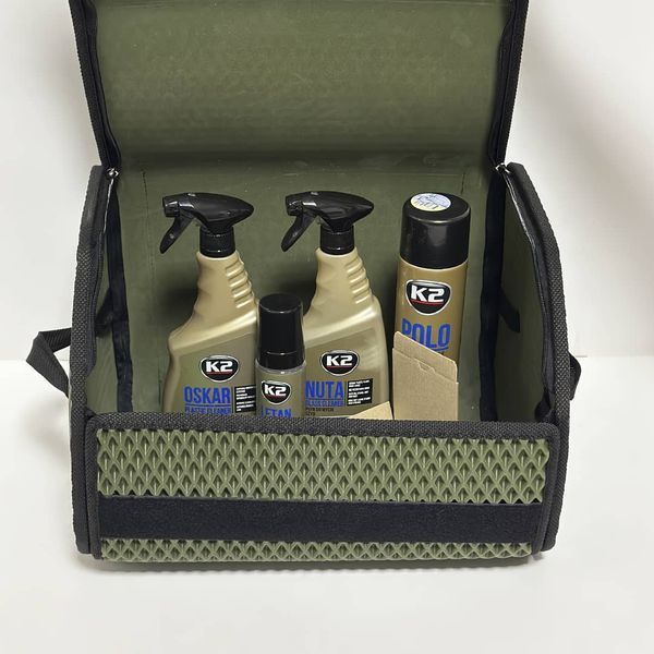 Car organizer with a set of car chemicals "Start" 1