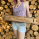 Set of skewers with wooden handles in a pencil case with name engraving