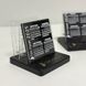 Desk calendar with acrylic inserts and company logo