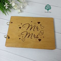 Свадебная книга для пожеланий гостям Mr&Mrs
