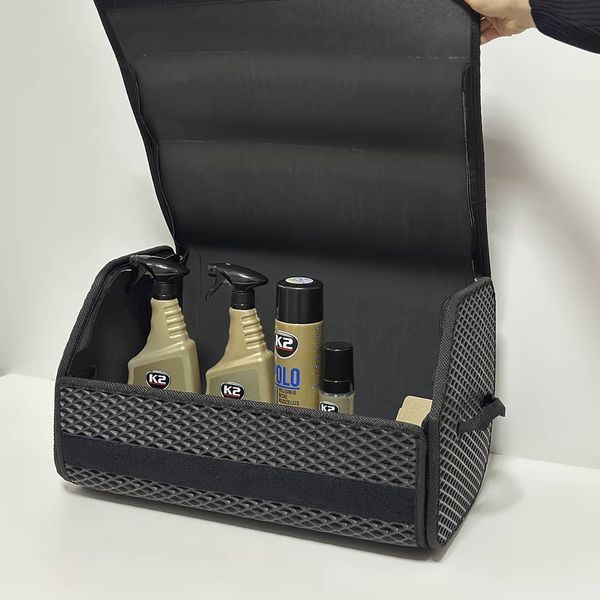 Car organizer with a set of car chemicals "Start" 1 for a gift