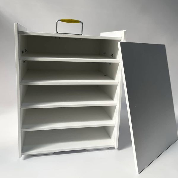 Коробка-переноска для кейтерінга з дерева та металевими ручками