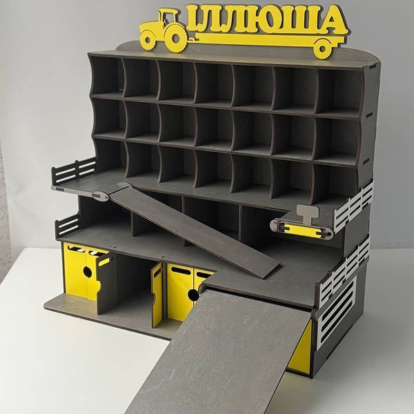Wooden garage for cars, parking as a gift