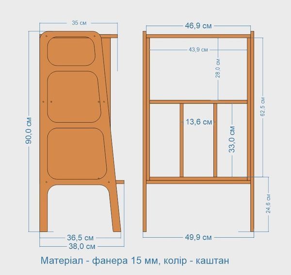 Стелаж для вінілових пластинок