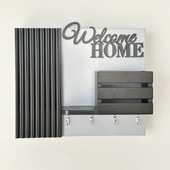 Designer key holder for the shield "Welcome Home"
