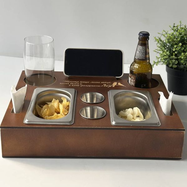 Gift box for beer, snacks and sauces