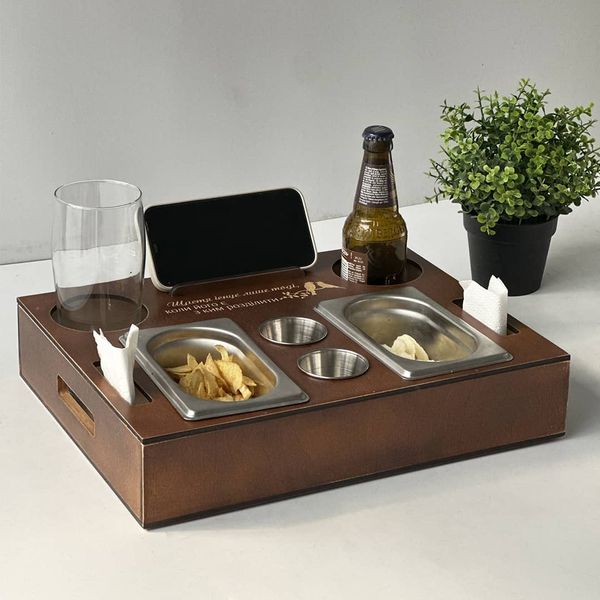 Gift box for beer, snacks and sauces