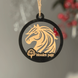 New Year's wooden toy for a Christmas tree with a horse 2026