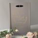Wedding Champagne Glasses with Double Engraving in Wooden Box