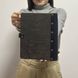 Wooden notebook with engraved company logo for gift
