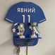 Football player's medal holder with name and number