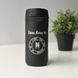 Black thermo mug with patriotic k-pop group design