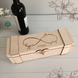 Подарункова коробка для вина з дерева з гравіюванням фото 1