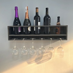 Wooden rack for bottles and glasses Four5