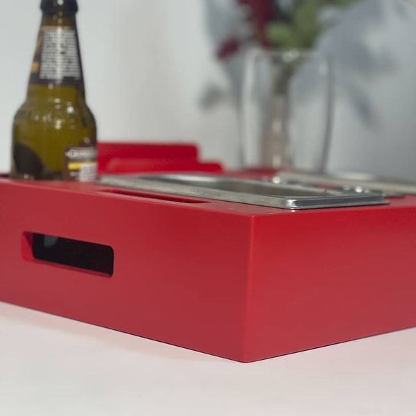 Beer tray with engraving of your favorite football club