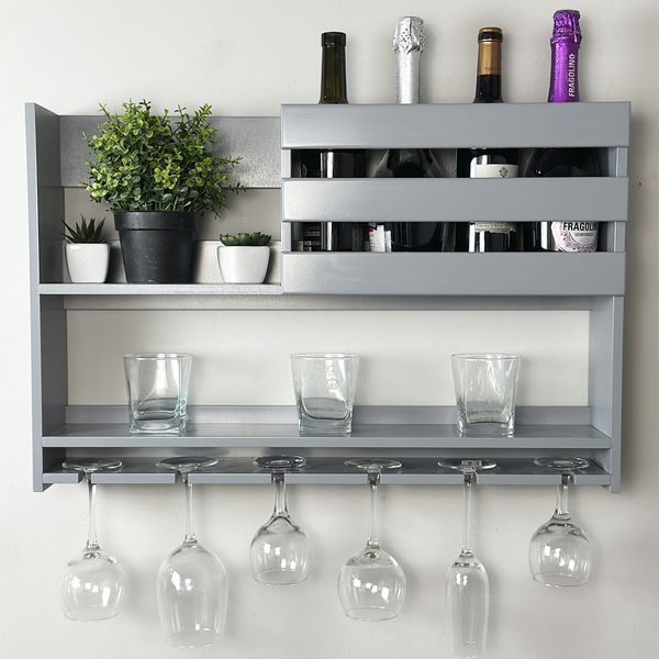 Wall mounted mini bar for glasses and alcohol Medium Glory