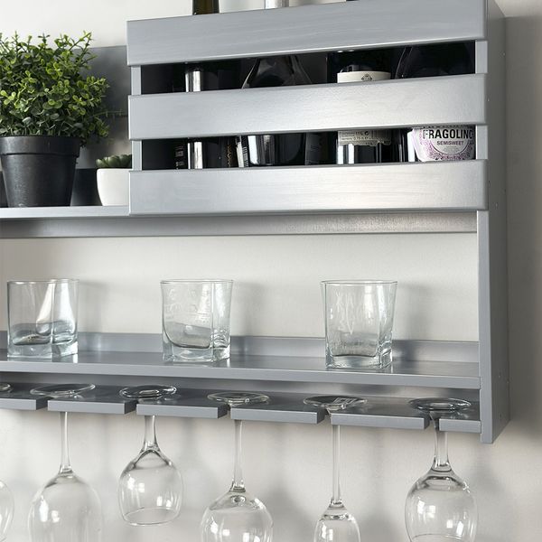 Wall mounted mini bar for glasses and alcohol Medium Glory