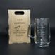 Beer glass for a gift in a wooden box