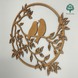 Wooden abstraction for home decor "Birds"