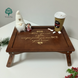 Дерев'яний столик для кави в ліжку на подарунок мамі фото 3