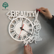Wall clock in white to order