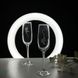Pair of champagne glasses with "Mr&Mrs" engraving