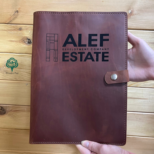 A4 document briefcase with logo for a gift