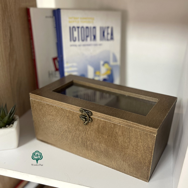 Watch box with two compartments