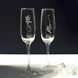 Весільні келихи для шампанського з гравіюванням "Mr&Mrs" фото 2