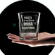 Engraved whiskey glass for gift