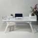 Breakfast in bed table for family in white