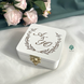 Wedding ring box with decorative moss