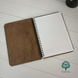 Notebook with wooden cover