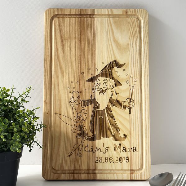 Kitchen board with personal engraving