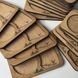 Wooden coasters and treats with the phrase