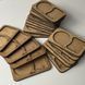 Wooden coasters and treats with the phrase