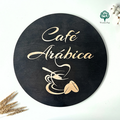 Custom sign for a coffee shop