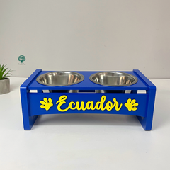 Personalized stand with Mickey bowls