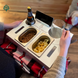 Beer gift for husband, wooden beer tray