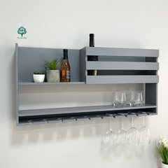 Wooden wall shelf for alcohol Maxi Glory